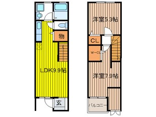 メゾネットエスペランサの物件間取画像